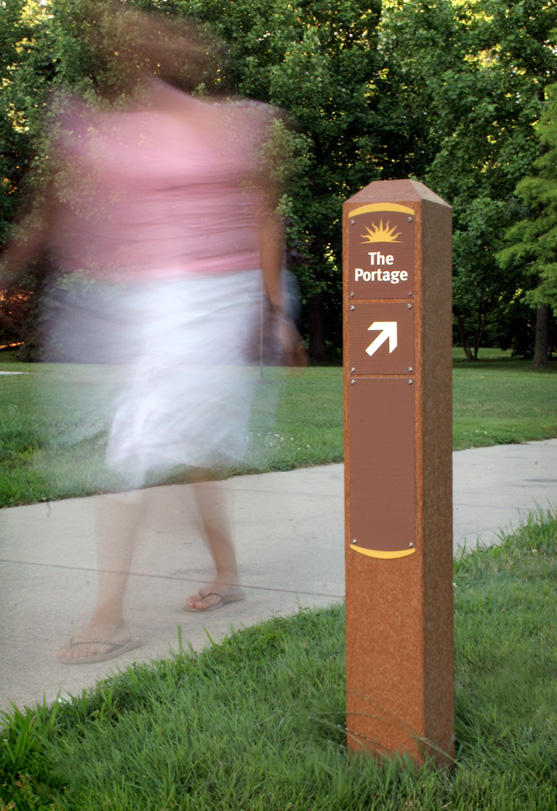 Photo of installed sign